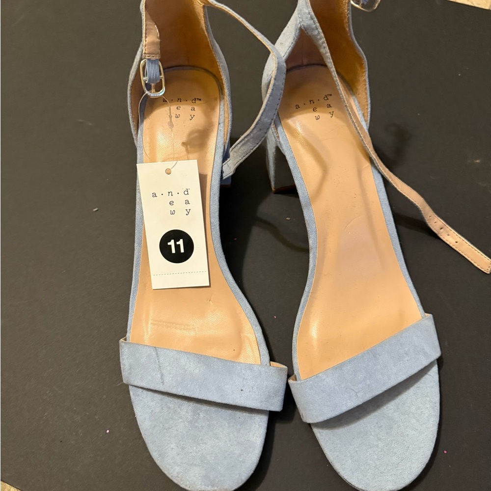 a new day Light Blue Block Heel Sandals - Picture 3 of 3